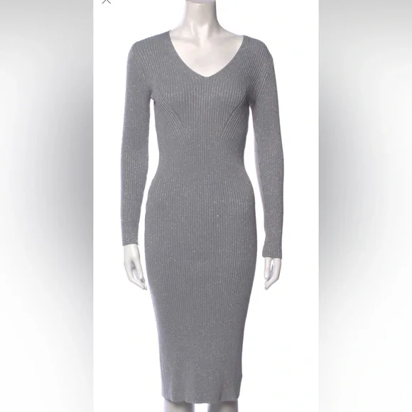 michael kors grey sweater dress MICHAEL Michael Kors Jumper dress - light grey - (Pre-owned)